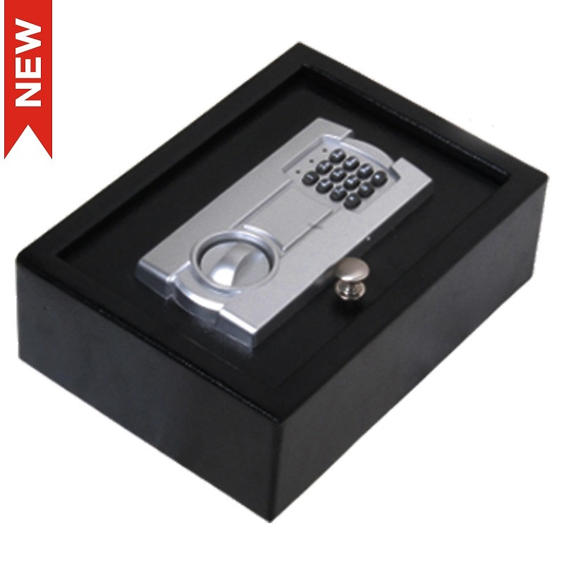 CAJA FUERTE ELECTRONICA CON LLAVE CFC02 NEGRO 