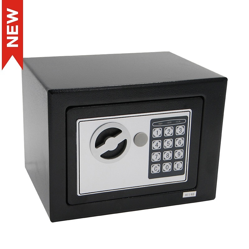 CAJA FUERTE ELECTRONICA CON LLAVE CFC03 NEGRO 