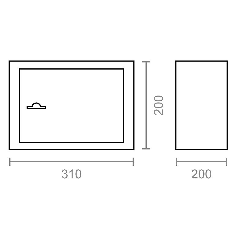 CAJA FUERTE LLAVE CFC05 NEGRO 