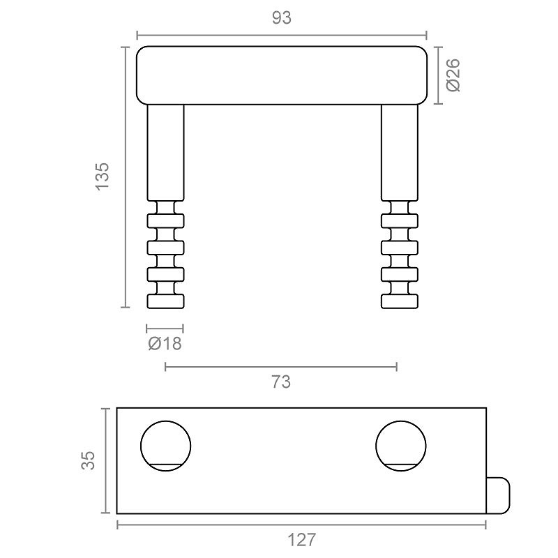 CANDADO BALLESTA CN12 LLAVE TUBULAR INOX LLAVES IGUALES 