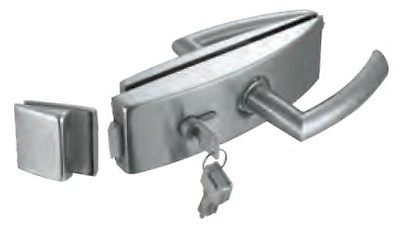 CERRADURA CRISTAL/CRISTAL FV02-2 ACERO INOX 