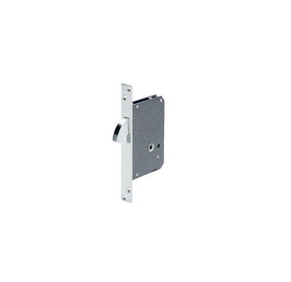 CERRADURA DE GANCHO CON MULETILLA PARA PUERTA CORREDERA 