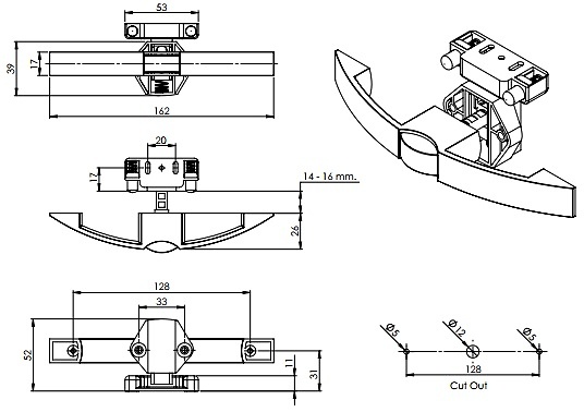 CERRADURA MODELO SLAM RV 