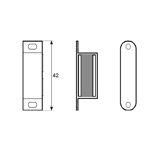 CIERRE MAGNETICO IM2 42mm BLANCO 13 18 42 ABS 100 