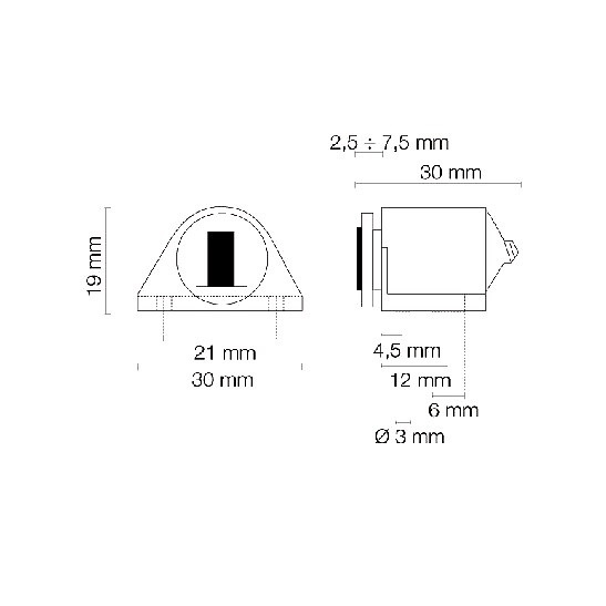 CIERRE MAGNETICO REG IM5 30x30mm 