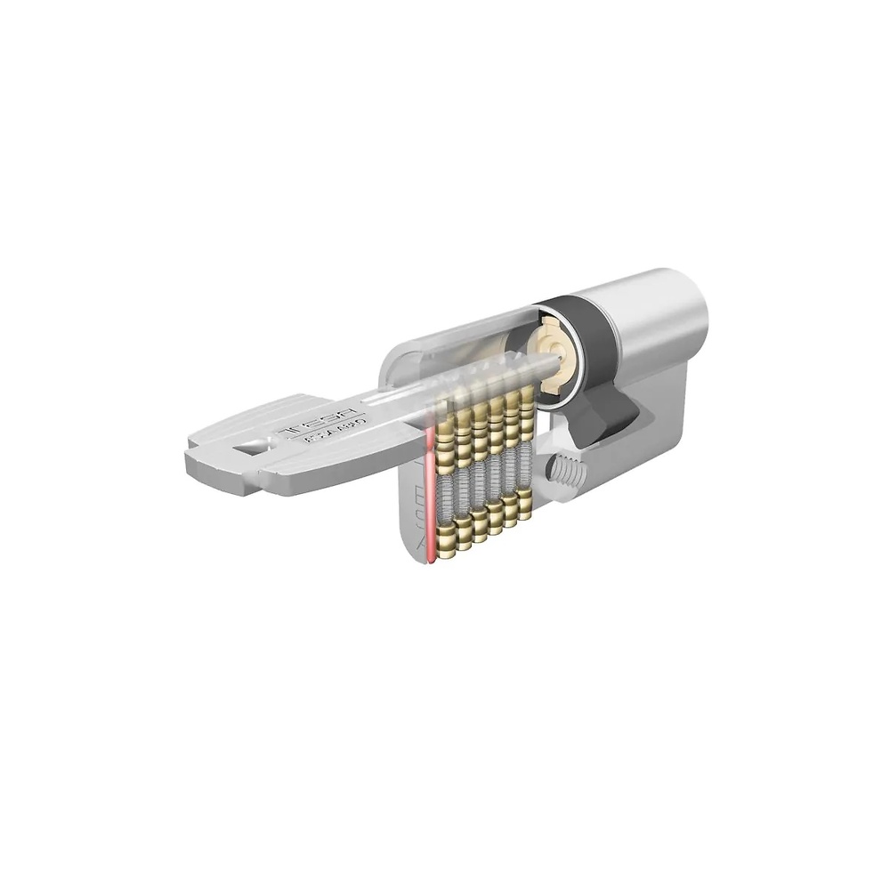CILINDRO TESA T60 BOMBILLO DE 6 PITONES CON LLAVE DE PUNTOS 