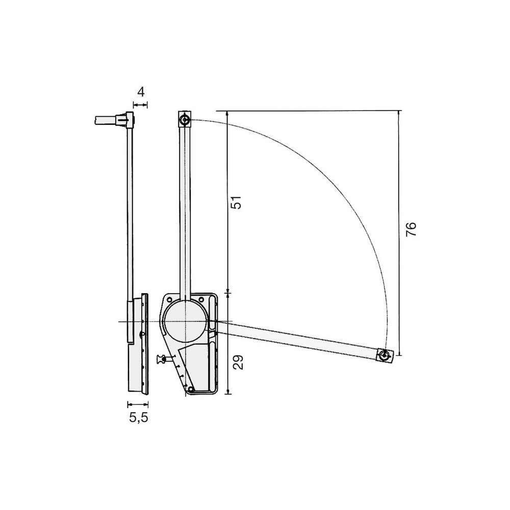 COLGADOR BARRA PERCHA BASCULANTE DOBLE CON REGULACIÓN 12/18 KG- SUPERLIFT 