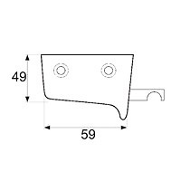 COLGADOR BIVALENTE CG04 59x49mm 