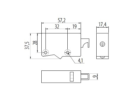COLGADOR BIVALENTE RO 57,2x37,5mm 
