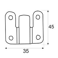 COLGADOR MUEBLE REVERSIBLE CG08 ZINCADO 