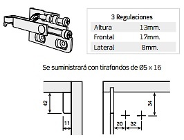 COLGADOR SCARPI-4 GALVANIZADO IZDA ACERO COLGADOR ATORNILLAR 200 GALVANIZADO DER ACERO COLGADOR ATORNILLAR 200 