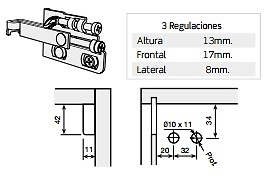 COLGADOR SCARPI-4 GALVANIZADO IZQ ACERO COLGADOR TACO DIRECTO 200 200 ACERO COLGADOR TACO DIRECTO DER GALVANIZADO 