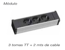 CONI MODULO KIT ENCHUFE ABATIBLE ENCASTRE 