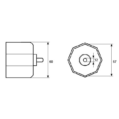 CONTERA METALICA PR20 ZINCADO ZINCADO 65 57 57 ACERO 1 