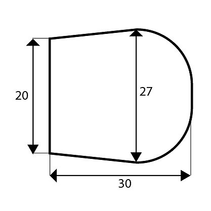 CONTERA REDONDA FLEXIBLE CNT10 TRANSPARENTE TRANSPARENTE 30 27 27 FLEXIGLASS 25 TRANSPARENTE 30 27 FLEXIGLASS 1 