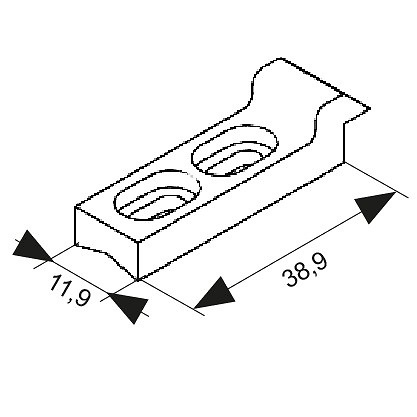 CONTRACIERRE ZAMAK 6819-00 NEGRO 