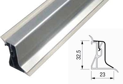 COPETE ALUMINIO ZEN BLANCO 4000 MM COPETE ALUM./PLAST. ALUMINIO PLATA 4000 MM COPETE ALUM./PLAST. 