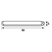 CUADRADILLO CDD01 ZINCADO ZINCADO 6 6 80 ACERO 25 