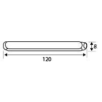 CUADRADILLO CDD1 ZINCADO ZINCADO 8 8 120 ACERO 25 