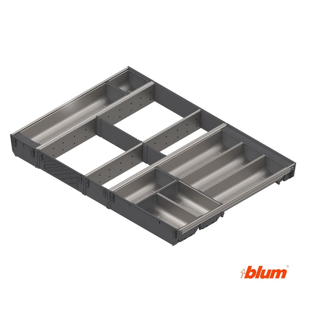 CUBERTERO EUROBOX PLUS COMBINACIONES HABITUALES Y DIVISORIOS BLUM ORGA-LINE SI ADMITE 64 MM 684 MM ZSI.50VEI6 CUBERTERO 6 GABETAS+SEPARADOR 4 HUECOS+CUBERTERO 2 GABETAS 800 MM 48 MM 