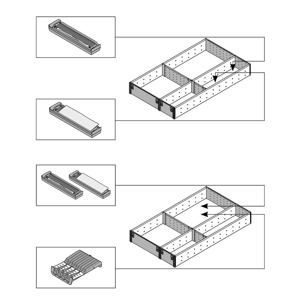 CUBERTERO EUROBOX PLUS CORTADOR PAPEL FILM ORGA-LINE BLUM 