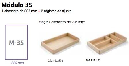 CUBERTERO MODULAR MADERA HAYA COLOMBO 