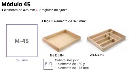 CUBERTERO MODULAR MADERA HAYA COLOMBO 