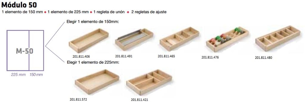 CUBERTERO MODULAR MADERA HAYA COLOMBO 