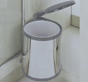 CUBO RECICLADO RESIDUOS 14 LITROS INOX 