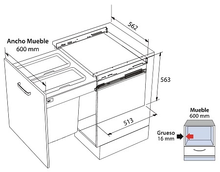 CUBO RECICLADO RESIDUOS 70 2X35 LITROS 