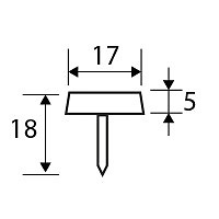 DESLIZANTE CLAVO DZ01 17mm 