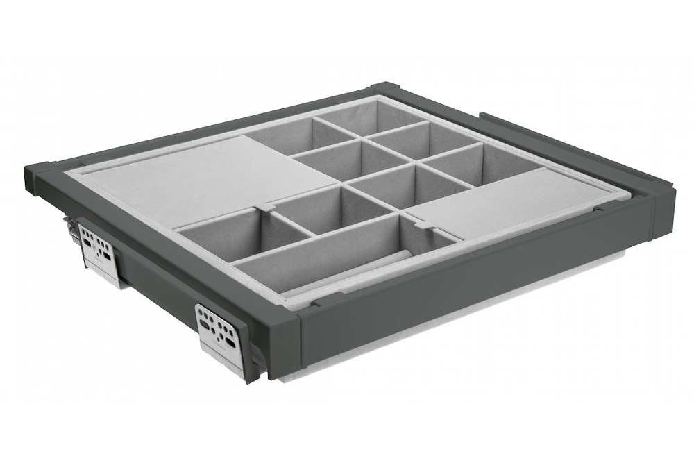 ELITE CAJON ORGANIZADOR EXTRAIBLE TOTAL CON CIERRE AMORTIGUADO ANTRACITA ANCHO INTERIOR 560-618 MM ANCHO INTERIOR 660-718 MM ANTRACITA ANCHO INTERIOR 760-818 MM ANTRACITA ANCHO INTERIOR 860-918 MM ANTRACITA 