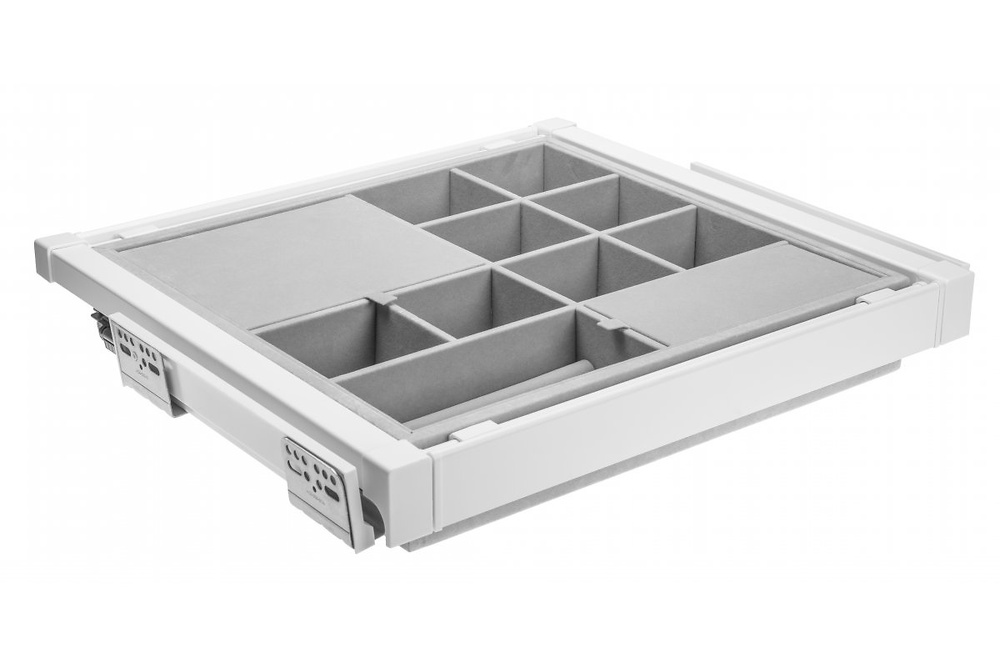 ELITE CAJON ORGANIZADOR EXTRAIBLE TOTAL CON CIERRE AMORTIGUADO BLANCO ANCHO INTERIOR 560-618 MM ANCHO INTERIOR 660-718 MM BLANCO ANCHO INTERIOR 760-818 MM BLANCO ANCHO INTERIOR 860-918 MM BLANCO 