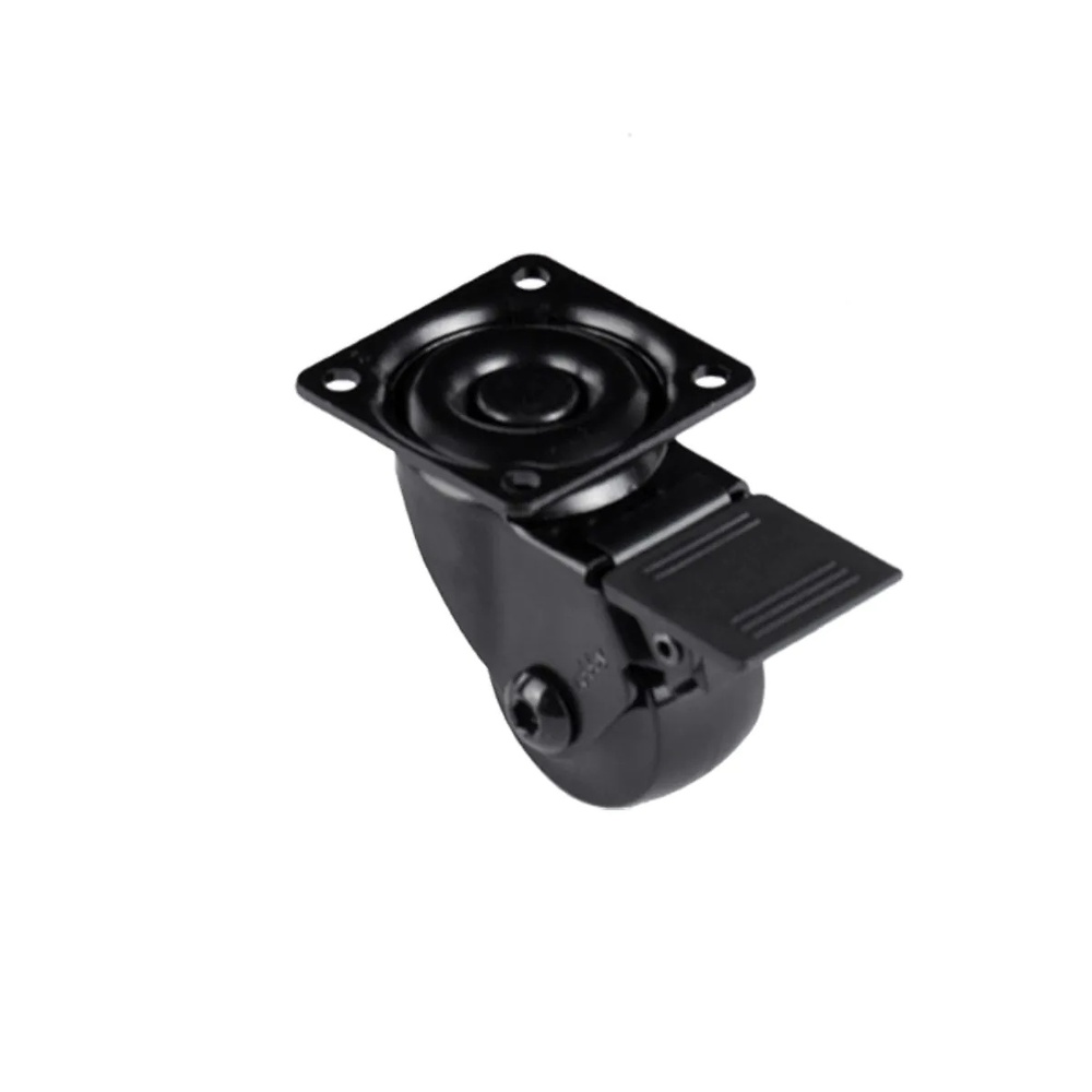 EMMA-3 RUEDAS DE PLETINA CON O SIN FRENO NEGRO 50,5 mm 42 x 42 mm 35 MM CON FRENO 40 KG 40 KG 42 x 42 mm 50 MM 64 MM CON FRENO NEGRO 60 x 60 mm 64 KG 75 mm 97 MM CON FRENO NEGRO 