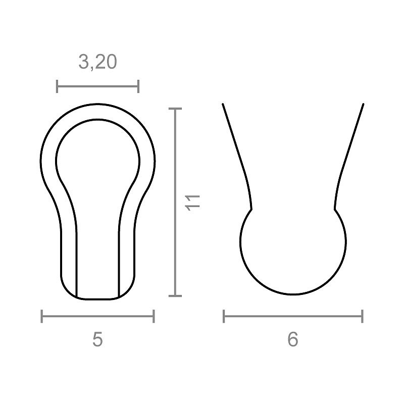 ENGANCHE CADENA BOLAS CDN08 CROMO BRILLO CROMO BRILLO 52 52 3,2 MM 11 ACERO 100 