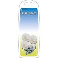 ENGANCHE EX05 13x8x16mm BLANCO Y TORNILLO 14x6mm ZINCADO BLANCO 13 20 22 NYLON 1 
