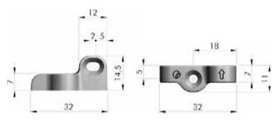 ESCUADRA CONECTOR FONDO CAJON 90º 16X15X12 GRIS 