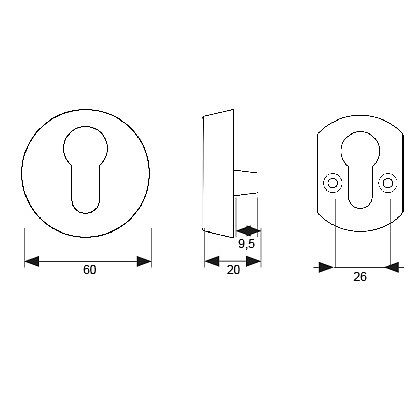 ESCUDO SEGURIDAD PERA ES2 60mm LS 