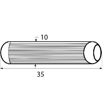 ESPIGA MADERA ENS05 HAYA 10 10 35 HAYA 100 