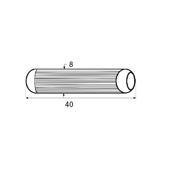 ESPIGA MADERA ENS05 HAYA 8 8 40 HAYA 100 