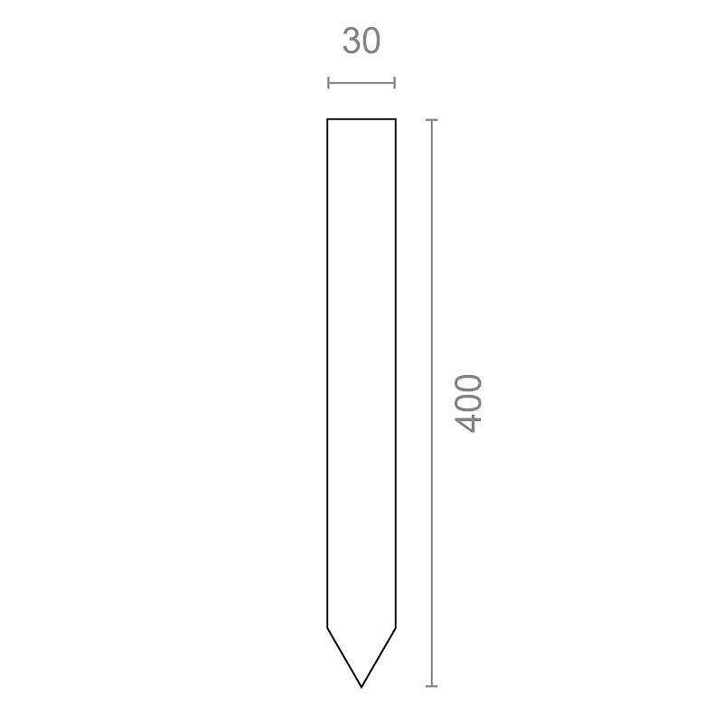 ESTACA DE MADERA EST01 400x30x30mm HAYA 
