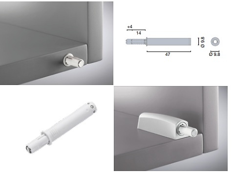 EXPULSOR PUSH OPEN SHORT CORTO EMBUTIR Y SOBREPUESTO 