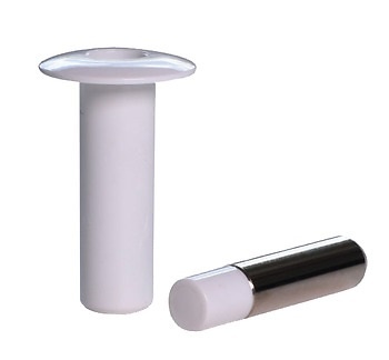 FANTOM TOPE Y RETENEDOR OCULTO MAGNETICO PARA PUERTAS BLANCO TOPE MAGNETICO RF SOBREPUESTO 