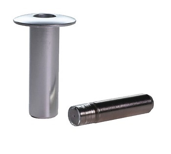 FANTOM TOPE Y RETENEDOR OCULTO MAGNETICO PARA PUERTAS CROMADO CEPILLADO TOPE MAGNETICO RF SOBREPUESTO 