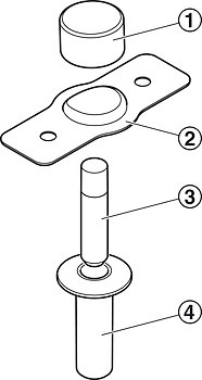 FANTOM TOPE Y RETENEDOR OCULTO MAGNETICO PARA PUERTAS 