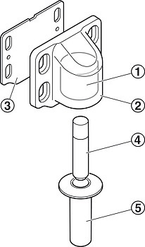 FANTOM TOPE Y RETENEDOR SOBREPUESTO MAGNETICO PARA PUERTAS 
