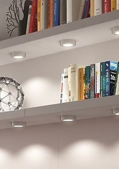 FOCO LED SMALLY SOBREPONER LUZ HOMOGENEA PLATA MATE Y NEGRO A 12V 