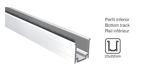 FOLD TIMBER PUERTAS DE PASO PLEGABLE 30 KG ALUMINIO NATURAL GUIA INFERIOR 3000 MM ALUMINIO 35 KG ALUMINIO NATURAL GUIA INFERIOR 5000 MM ALUMINIO 35 KG 