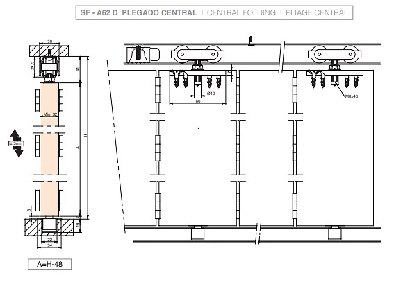 FOLD TIMBER PUERTAS DE PASO PLEGABLE 30 KG 