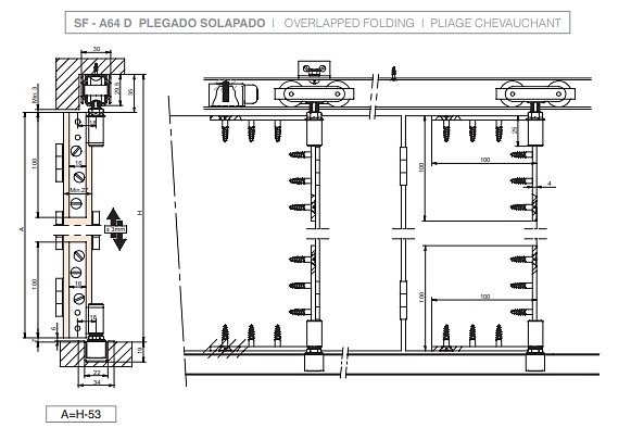 FOLD TIMBER PUERTAS DE PASO PLEGABLE 30 KG 